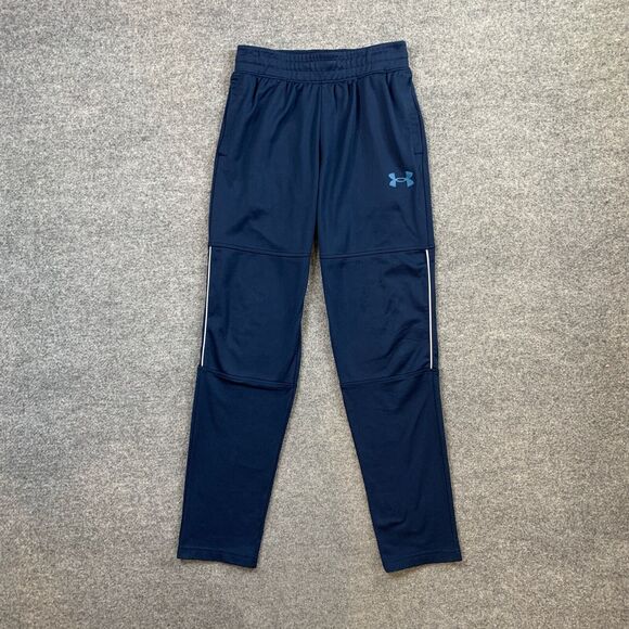 Under Armour Training Pants Mens S Navy Loose Project Rock Fleece Tapered Track - Picture 2 of 12